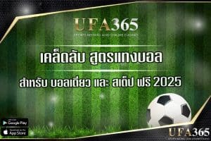 เคล็ดลับสูตรแทงบอล ufa365 ใช้ได้จริง ทั้งบอลเดี่ยวและบอลสเต็ป